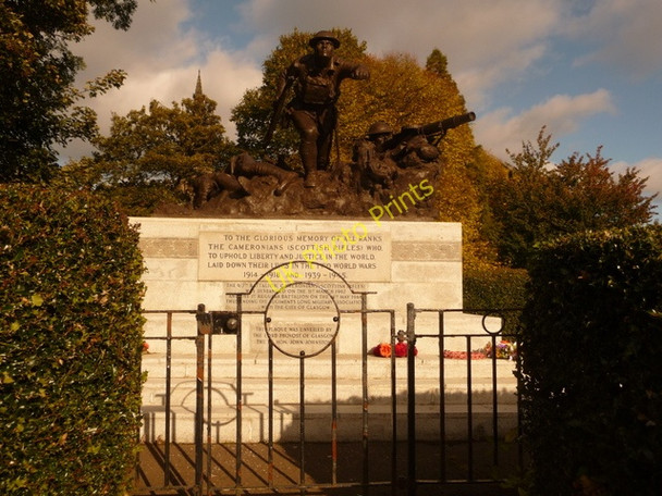 Photo 6"x4" Glasgow: Scottish Rifles memorial Dowanhill c2009
