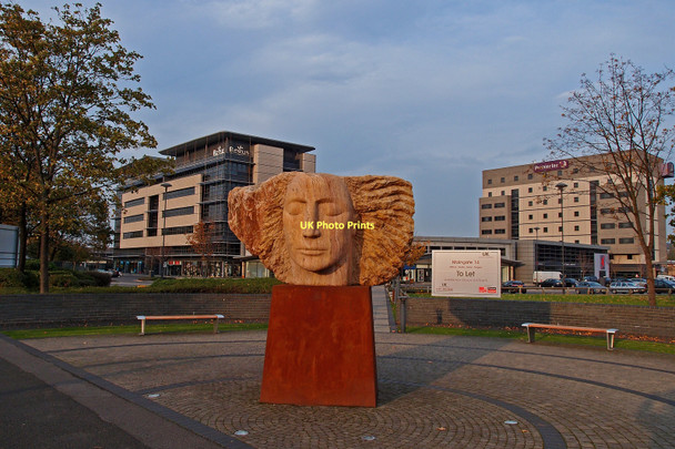 Photo 6"x4" Angel Sculpture, Maingate, Team Valley Gateshead c2011