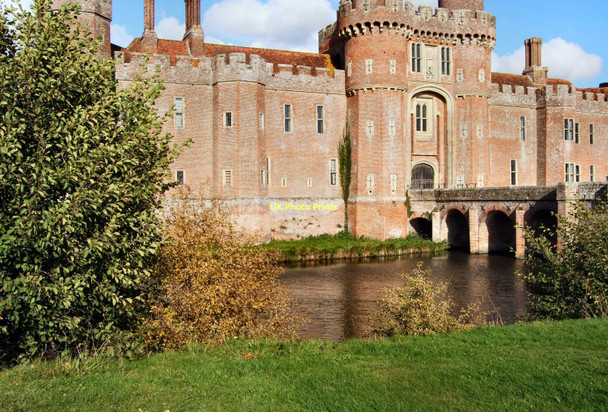 Photo 6"x4" Bridge over Herstmonceux Castle Moat Golden Cross\/TQ6310 c2011