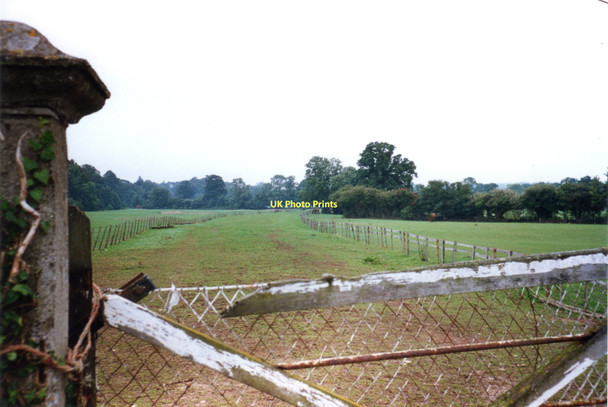 Photo 6"x4" Disused railway trackbed and old level crossing gates Gosford Road Ottery St Mary Devon Ottery St Mary c1998