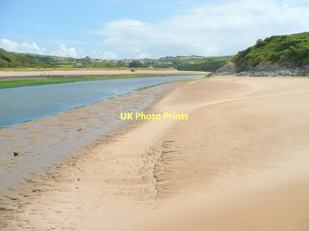 Photo 6"x4" The Avon at Ham End Bantham c2011