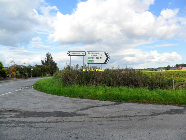 Photo 6"x4" Road signs, Tibbermore, Perthshire Tibbermore c2011