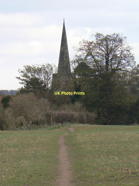 Photo 6"x4" Beeline to the church Cotgrave c2011