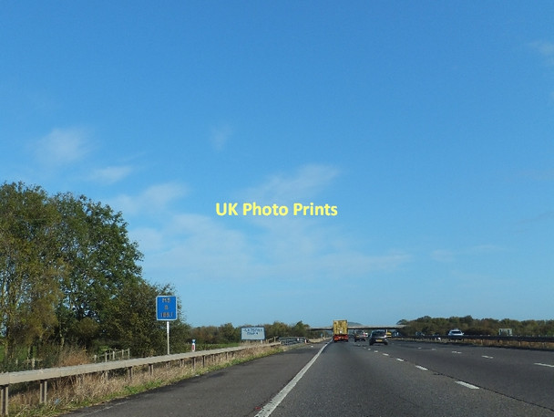 Photo 6"x4" M5 crossing Huntspill River Hackness\/ST3345 c2011