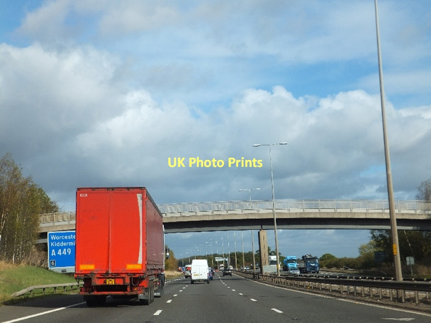 Photo 6"x4" Trotshill Lane bridge over M5 Trotshill c2011