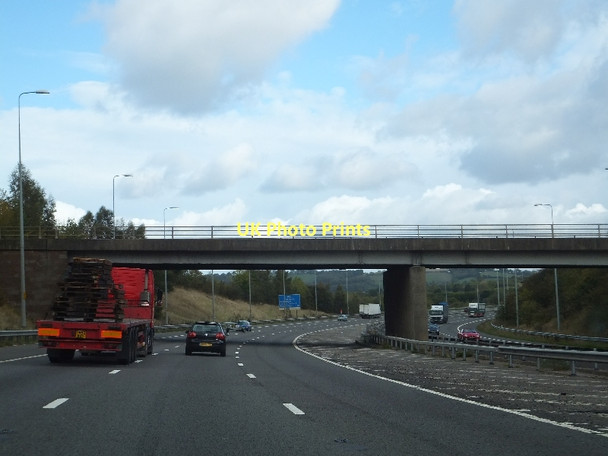 Photo 6"x4" Stourbridge Road (B4091) over M5 Bournheath c2011