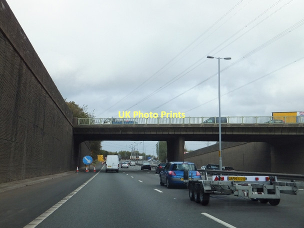 Photo 6"x4" Penncricket Lane bridge over M5 Oldbury\/SO9888 c2011