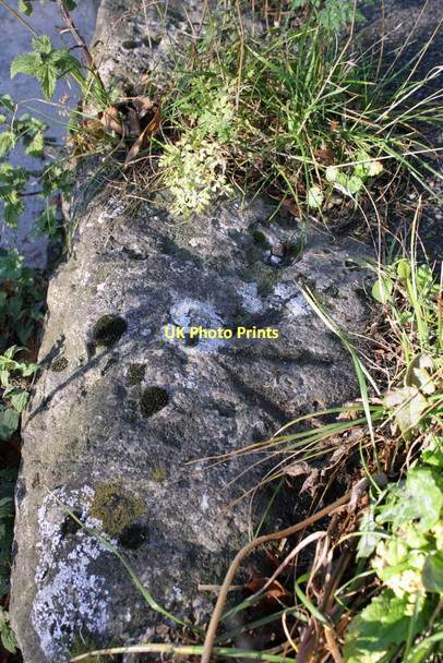 Photo 6"x4" Benchmark on elevated pavement beside Causeway Abingdon c2011