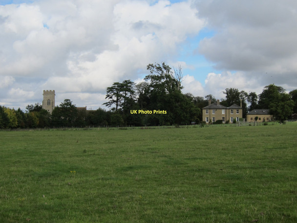 Photo 6"x4" Church and Old Rectory, Papworth St Agnes Papworth St Agnes c2011