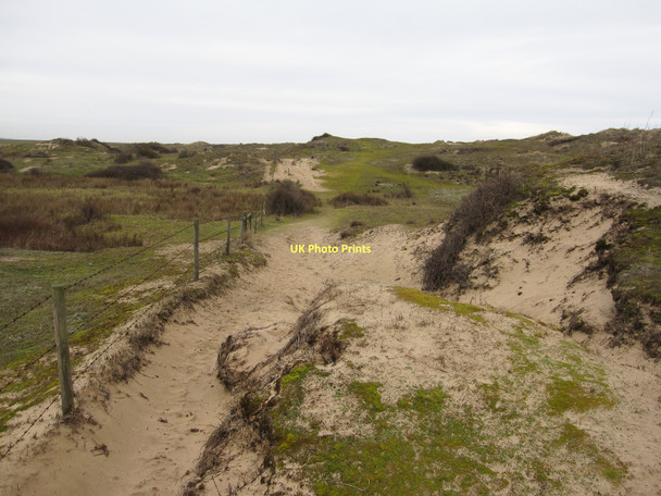 Photo 6"x4" Eroded path, Burnham Overy Dunes Burnham Overy Staithe c2011