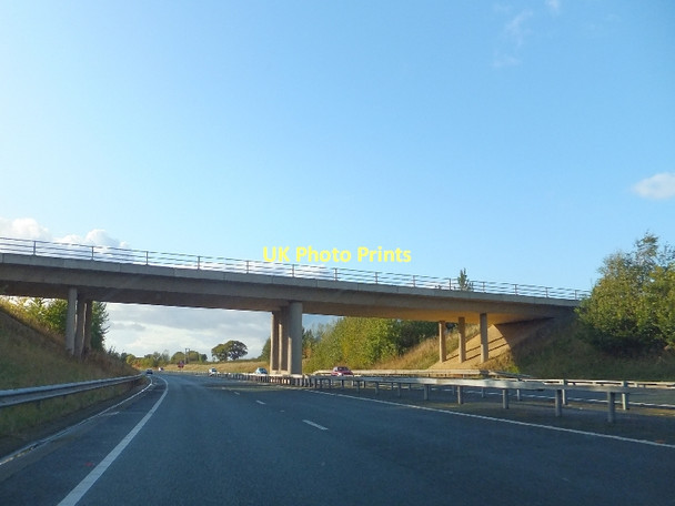 Photo 6"x4" Minor road running north from Weston crossing A500 Balterley Heath c2011