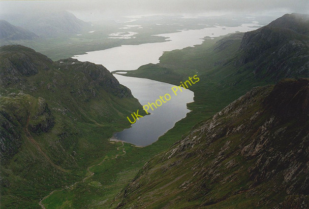 Photo 6"x4" View down towards the Dubh Loch from A' Mhaighdean Gorm Loch M\u00f2r\/NH0074 c1999