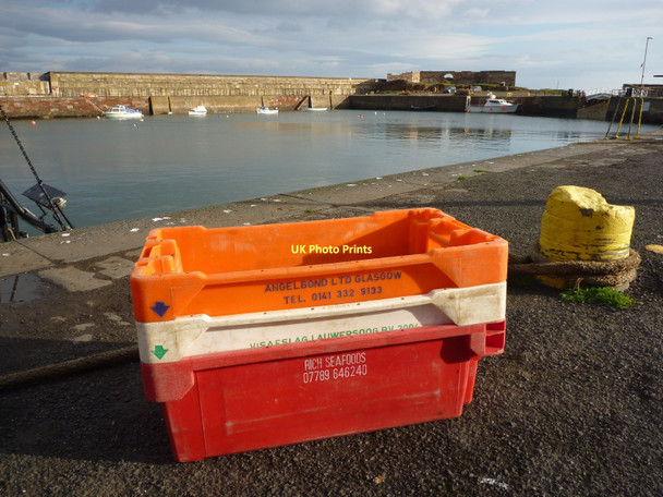 Photo 6"x4" Coastal East Lothian : Orange Angelbond at Victoria Harbour, Dunbar Dunbar c2011