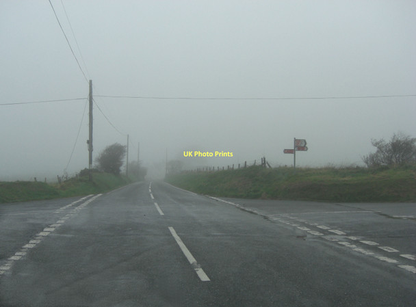 Photo 6"x4" B4338 reaches its summit level Synod Inn\/Post Mawr c2011