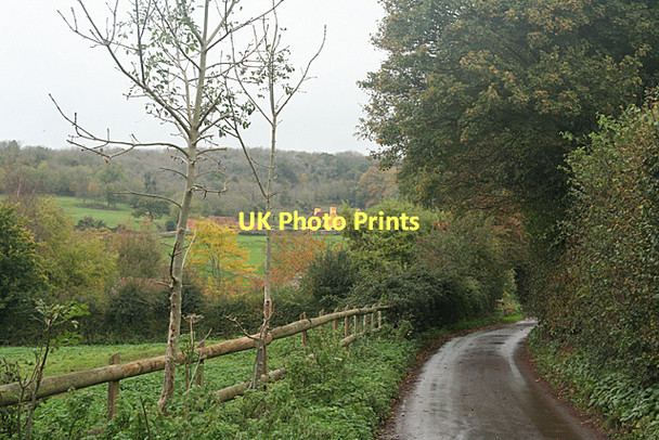 Photo 6"x4" Long Ashton: lane to Kingcot Farm Cambridge Batch c2011