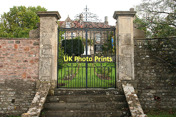 Photo 6"x4" Long Ashton: Gatcombe Court entrance Cambridge Batch c2011