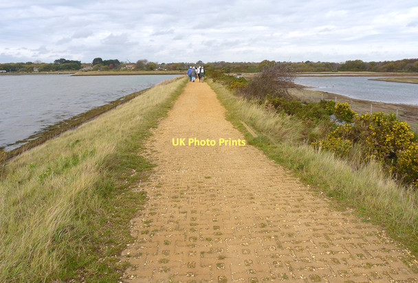 Photo 6"x4" Footpath near Normandy Lymington c2011