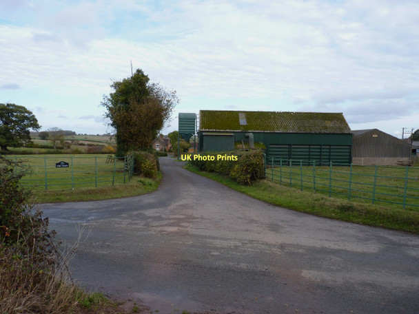 Photo 6"x4" Bridleway and entrance to The Croft farm Haughton\/SO6795 c2011