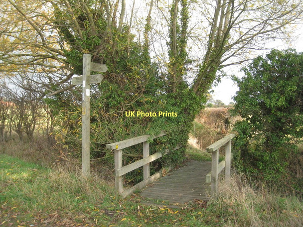 Photo 6"x4" Footbridge on Langholme Lane Langholme\/SK7597 c2011
