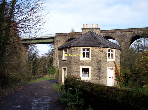 Photo 6"x4" The Goyt Way path passes under the railway viaduct near Marple Marple c2011