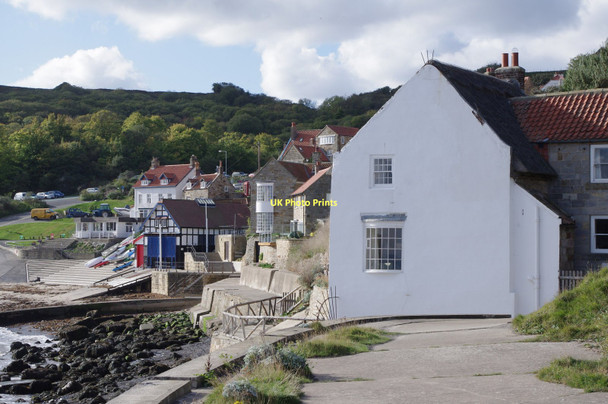 Photo 6"x4" Runswick Bay village from the sea-wall Runswick Bay\/NZ8016 c2011
