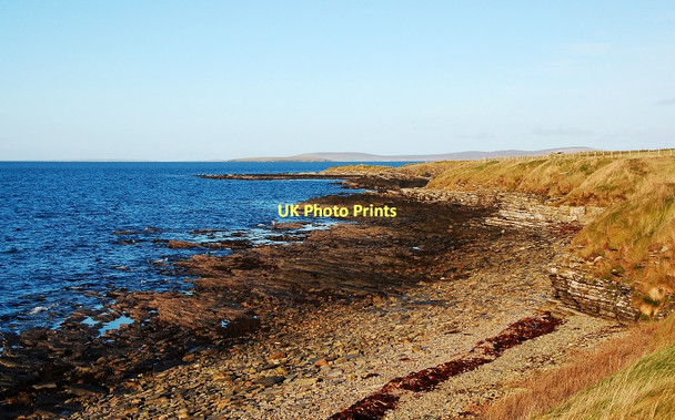 Photo 6"x4" Coastline near Holm Taing Burroughston c2011