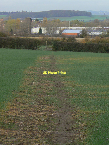 Photo 6"x4" Footpath to Platt Lane Plumtree Park c2011