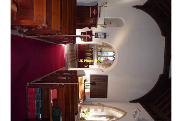 Photo 6"x4" The interior of St Madoc church Llanmadoc\/SS4493 c2011