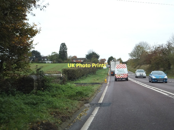 Photo 6"x4" A38 crossing a minor stream south of North Petherton Melcombe c2011