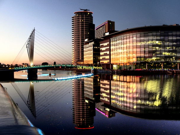 Photo 6"x4" Media City Footbridge and BBC Offices Salford\/SJ8098 c2011