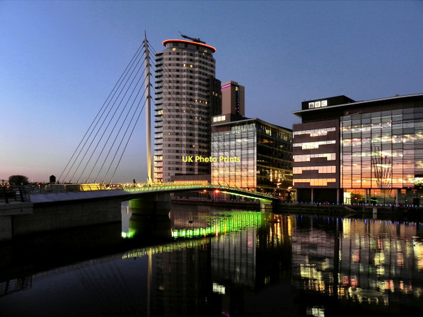 Photo 6"x4" Media City Swing Bridge and BBC Offices Salford\/SJ8098 c2011