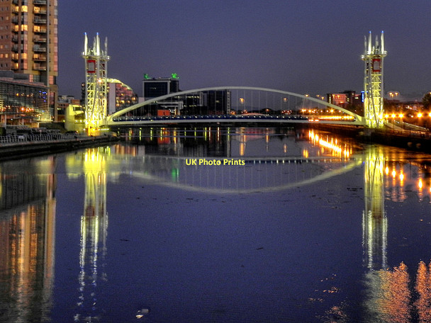 Photo 6"x4" Lowry Bridge Salford\/SJ8098 c2011