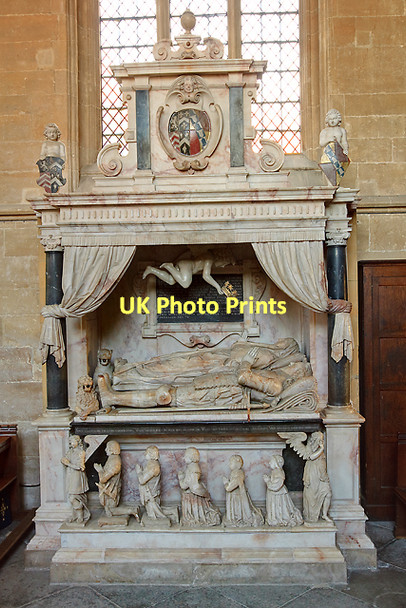 Photo 6"x4" Tomb of Sir Edward Lewys - priory church, Edington Edington\/ST9253 c2011