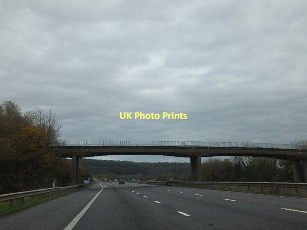 Photo 6"x4" Davis Lane bridge over M5 Clevedon c2011