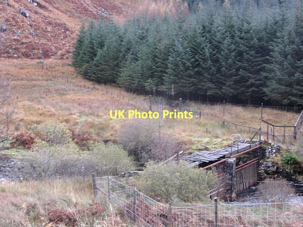 Photo 6"x4" Redundant bridge, Inverchorachan Allt a Mhuilinn c2011