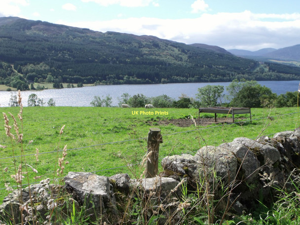 Photo 6"x4" Dry stone wall above Loch Tummel Tressair c2011