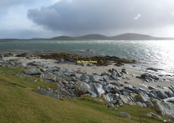 Photo 6"x4" Glistening shore near Cnoc nan Claigeann Port nan Long c2011