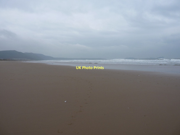 Photo 6"x4" Southwards on Llangennith Sands beach Hillend\/SS4191 c2011