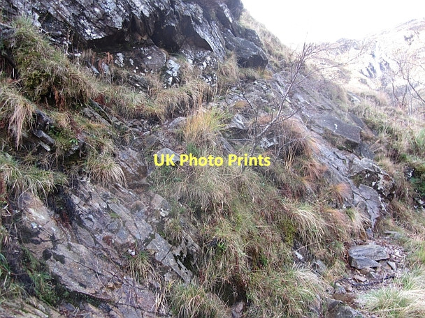 Photo 6"x4" Rock step, Allt na Faing path, Beinn Bhuidhe Allt a Mhuilinn c2011