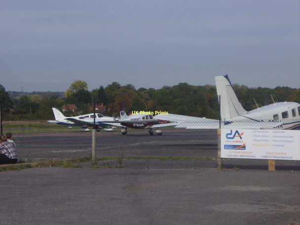 Photo 6"x4" Planes parked at Elstree aerodrome Elstree c2009