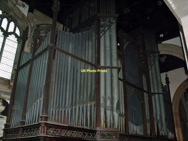 Photo 6"x4" Organ in St Mary Magdalene church, Newark Newark-on-Trent c2011