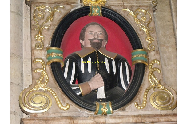 Photo 6"x4" Memorial to Robert Ramsey, St Marys church, Newark Newark-on-Trent c2011
