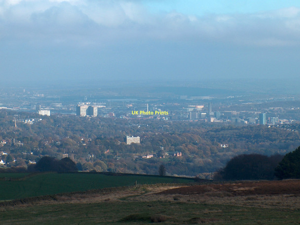 Photo 6"x4" The city of Sheffield viewed from Brown Edge Sheffield\/SK3587 c2011