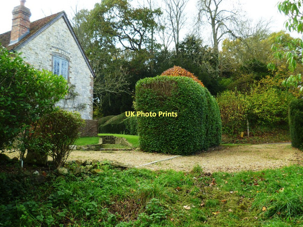 Photo 6"x4" Footpath arrives at lane in Treyford Treyford c2011