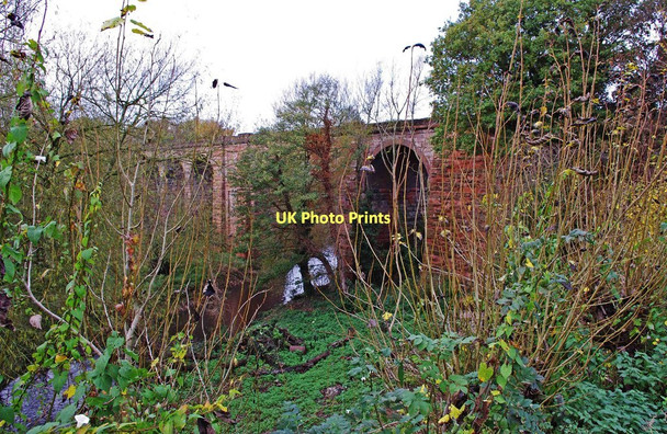 Photo 6"x4" Former railway viaduct and River Stour, Wilden, Stourport-on-Severn Stourport-on-Severn c2011