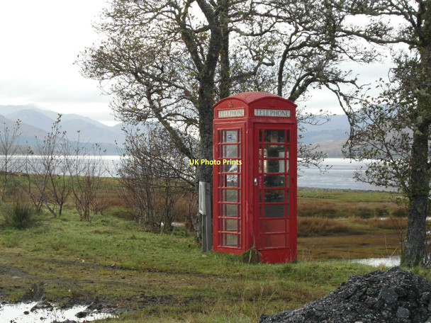 Photo 6"x4" Telephone box by Loch Eil Blaich c2011