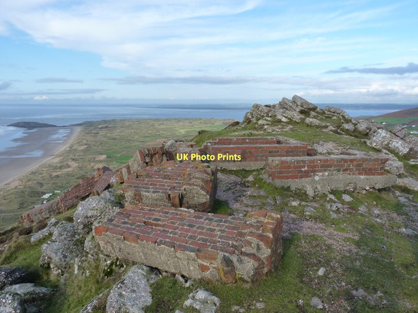 Photo 6"x4" The northern summit of Rhossili Down Hillend\/SS4191 c2011