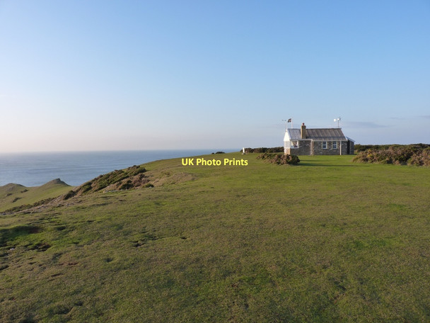 Photo 6"x4" CG lookout station at Worms Head Rhossili c2011