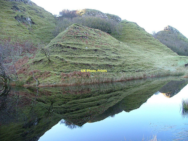 Photo 6"x4" Hillocks reflected on Lochan Mor Rhugh Uig\/NG3963 c2011