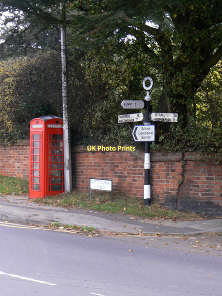 Photo 6"x4" Fingerpost at The Square Keyworth c2011
